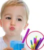 silicone straws environmental protection food grade straight bent straws drinking straws food-grade recycling for kids adults