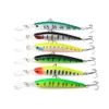 Hengjia 6pcs / parti 14.5cm 14.7g Ny Minnow Fiske Lure Saltvatten Fiske Bass Deep Diver Floating Artificial Fiske Wobbler Tackle