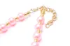 Collana robusta per bambini di colore rosa La più recente collana di gioielli robusti con perline Bubblegume di moda progettabile per bambina