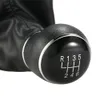 Freeshipping 6 Speed ​​Gear Shift Knob Leather Boot för VW Passat B7