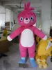 2019 Professional grande grande mascotte d'ours rose Costume de déguisement Taille adulte costume de mascotte PEE Suit