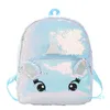 Designer-variabele kleurenpailletten Eenhoorn Rugzak Mode Glitter School Boek Tas Meisjes Leuke Hologram Laser Travel Bolsa Feminina