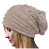 Hirigin nyaste män kvinnor stickar överdimensionerad baggy slouchy beanie varm vinter hatt skidbit mössa skalle färskt mode girl201k