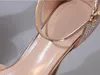 Heißer Verkauf - Glitter Gold Strass Peep Toe High Heels Braut Hochzeit Schuhe Modedesigner Frauen Schuhe