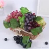 人工フルーツブドウプラスチック偽の装飾的なフルーツライフレイクの家の結婚式のパーティーガーデンの装飾ミニシミュレーションフルーツ