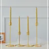 Nordic Style Candle Houder Gouden Single Head Iron 3D Geometrische Kandelaar Romantische Tafel Decor Creative Home Wedding Decoration