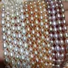 5-6mm Natural Fresh Water Pearl DIY Naszyjnik 36 CM Zroszony Pearl Półprodukty Naszyjnik Dokonywanie Akcesoria Wysokiej Jakości Biżuteria