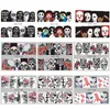 Halloween Self-adhesive Nail Sticker Water Transfer Decals for Manicure Nail Art Horror Cool Skull Ghost Pumpkin Decor