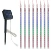 Zonne-energie 30 cm LED Meteor Douche Regenbuizen LED String Light voor Tuin Tree Wedding Party Holiday Decor