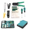 Freeshipping 9 in 1 LAN Netzwerk Tool Kit Set Tasche Kabel Tester Stecker Crimper Stecker Zange Drahtschneider Schraubendreher für RJ45 RJ11 RJ12 CAT5