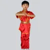 Wushu Fighting show Concours de vêtements Kungfu paillettes dragon brodé haut de gamme Nanquan Vêtements poing long costumes en soie stretch