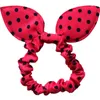 Orejas de conejo Diadema Elástica Punto de onda Cuerda para el cabello Moda Mujeres Niñas Dot Hairbands Scrunchie Accesorios para el cabello HHA1332