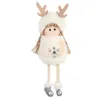 Poupées en peluche ange fille pour nouvel an 2020, ornement d'arbre de noël, pendentif, décoration de fête pour la maison