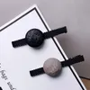 6X0.5CM moda fermagli per capelli in pelle di pecora smerigliata una parola clip 2 forcine di colore per le signore copricapo preferito accessori per gioielli regali vip