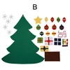 DIY Felt Christmas Tree Set with 26 Removable Ornaments Xmas Hand Craft Decorations For Home Decoration 3ft