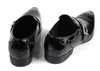 Duży rozmiar EUR45 Moda Czarne Mokasyny Męskie Sukienka Buty Patentowe Skórzane Buty Biznesowe Męskie buty ślubne z klamrą