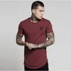 Zomer mannen ss sik zijde west sik zijde mannen casual hiphop onregelmatige gesneden rits korte -sleeved t-shirt 7 kleuren M-2XL