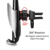 848D S5 Automatic Clamping 10W Qi Wireless Car Charger 360 Degree Rotation Vent Mount Phone Holder For iPhone Android Universal Phones