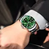 Dom Casual Business Zegarki Mężczyźni Green Top Brand Luxury Solid Steel Wrist Watch Man Clock Moda Wodoodporny Wristwatch M-1263 CX200805