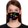 Schmetterlingsmuster 3D-Druck Designer-Gesichtsmaske mit wiederverwendbaren Gesichtsmasken aus Baumwolle Outdoor-Sport-Reitmasken Modedesigner-Maske