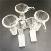 Glass bowls wholesale 10pcs/lot 14mm socket horn shape glass bowls smoking accessories for bong water pipe rig bubbler hookah silicone pipes