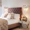 LED -ljuskronor Vägglampor Hem Crystal Sconce Lamp Pendant Light Fixture Belysning Chandelier Bed