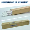 25 Pack 4ft V-formad T8 LED-rör 60W = 150W Fluorescerande klart lock 6000K Dagsljus Deluxe Double Ended Power + Lager i USA