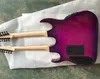 Nova chegada! Fábrica Personalizado 12 + 6 Cordas Corpo Roxo Duplo Pescoço Guitarra Elétrica com Hardwares Pretos, 24 Fretes, Oferta Personalizada