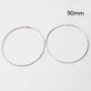 Fashion Jewelry Big Round Earrings Circle Silver Gold Color Hoop Earrings for Women Jewelry
