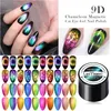 Güzellik LEMOOC 9D Kedi Göz Lazer Kapalı UV LED Mıknatıs Nail Art Vernik Vernik Soak Renkli UV Jel Oje Shining