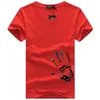 2019 Mens Fashion Summer Short Sleeve Round Neck T-shirt plus bedrukt casual katoenen t-shirt met 6 kleuren maat S-5XL