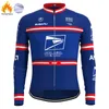 Competitie US Postal Team Man Retro Wielertrui Fleece Lange Mouwen Kleding Mtb Triathlon Hombre15311922