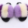 New Summer Woman mink Fur Slides Fluffy Real Hair Slippers Flat Non Slip Indoor Flip Flops Mujer Casual Furry Beach Sandals