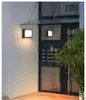 Applique murale intérieure extérieure en aluminium Surface 12W LED blanc chaud ronde et carrée étanche IP54 lumières de jardin