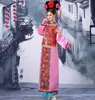 3 stuks hoed + sjaal + kostuum plus size oude qing-dynastie kostuum chinese manchu traditionele prinses jurk met hoed gratis verzending