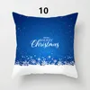 Weihnachten Neujahr Geschenk Pillowcase Startseite Sofa Wurf Pillowcase Kissenbezug Elk 45x45cm Startseite dekorative Auto-Sofa-Kissenbezug 40 Designs