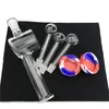 Glazen oliebrander Pipe Rig Sticks Collector Tips Kit met Pyrex 10 mm mannelijke rookpijpen 10 ML siliconen container Reclaimer Water Bongs