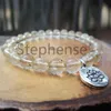 MG0695 Natural A Grade Gold Rutilated Quartz Bracelet 8 mm Natural Gemstone Energy Bracelet Women's Chakra Yoga Mala Bracelet220N