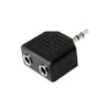 500 Stück Audio-Kopfhörer-Splitter Aux-Adapter 3,5 mm auf 2 Ohrhörer Hilfs-Y-Adapter