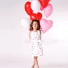 100pcs 2 2g Pink White Red Heart Shaped Latex Balloons Birthday Party Wedding Decorations Love Valentine's Day Gifts Supplies2876