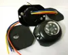 Hög intensitet Dual Color 8 * 3W LED-bil göm Away Strobe Warning Light, Grill Nödljus, Blinkande ljus, 35flash, Vattentät, 2st / 1