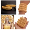 Annayoyo 4PCS Ny mode 24K Guldfärg Bröllop Bangles för Kvinnor Brudarmband Etiopiska / Frankrike / Afrikanska / Dubai Smycken Presenter