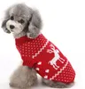 Evcil örme kazak Noel ağacı Milu geyik baskılı Kazak kış Köpekler sıcak palto Noel Cadılar Bayramı Parti elbise köpek Giyim WY288