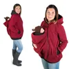 Felpa con cappuccio premaman Abbigliamento per allattamento invernale 3 in 1 Cappotti per neonati Gravidanza premaman Abbigliamento multifunzionale a canguro Cappotto maglione