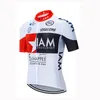 Iam Team Mäns Cykling Jersey Kortärmad Bike Shirts Road Racing Outfits Cykeltoppar Sommar Andas utomhus Sport Maillot S21050769