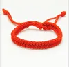 Charms lycka till röd sträng av öde rep armband vänskap bangle mode handgjorda sladd Lucky kabbalah armband smycken gåva