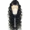 360 Spets frontala peruk Deep Wave Spets Front Human Hair Wigs Pre Plucked Brasilian Non Remy 130 Density Human Hair Full Spets Wig Wig Wig