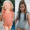 Baby Girls One One Swimsuit Summer2020 Swimsuit Girlslesles Solid One Piece Swimeveless Swearess Beach Suit Wids A429