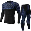 Fashion Compression Set Homem Rápido Mens Dry Mens Sport Ternos Running Conjuntos Jogos Treinamento Roupas Ginásio Fitness Tight Setsuits Conjunto