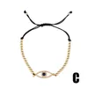 Mulheres na moda azul pulseiras Eye 18K amarelo banhado a ouro colorido CZ pulseira ligações para Meninas do presente Mulheres Nice for amigo